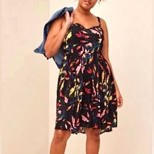 Torrid Mini Challis High-Low Skater Dress Size 1X